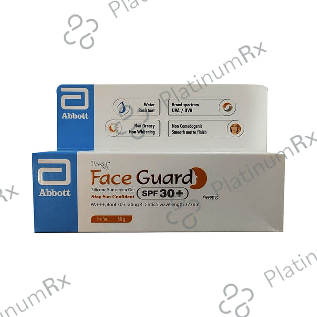 Tvaksh Face Guard Silicone SPF 30 PA+++ Sunscreen Gel 50gm