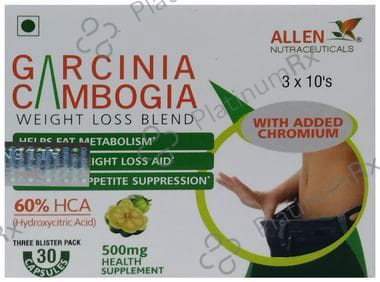 Allen Nutraceutical Garcinia Cambogia 6% HCA 500mg Capsule