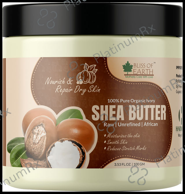 Bliss of Earth 100% Pure Organic Ivory Shea Butter 100 gm