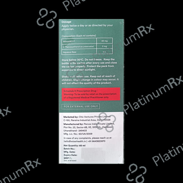 Wiser Men Build Minoxidil Topical Solution 60ml