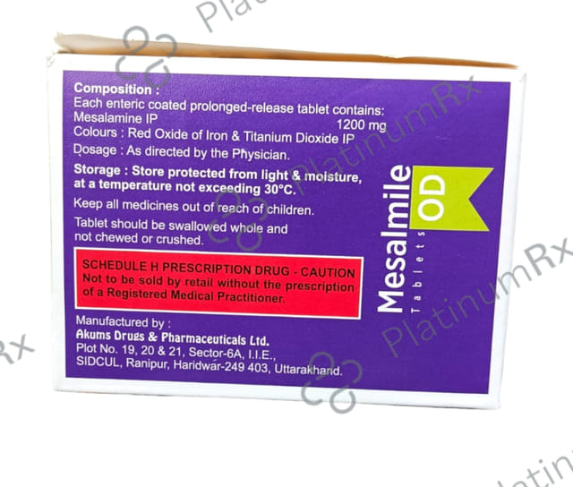 Mesalmile OD 1200mg Tablet PR 10s