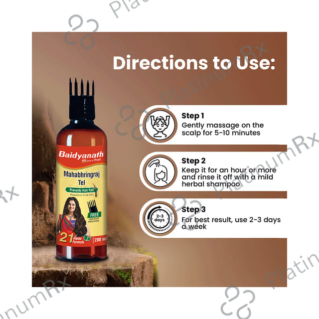 Baidyanath (Noida) Mahabhringraj Tail 200 ml