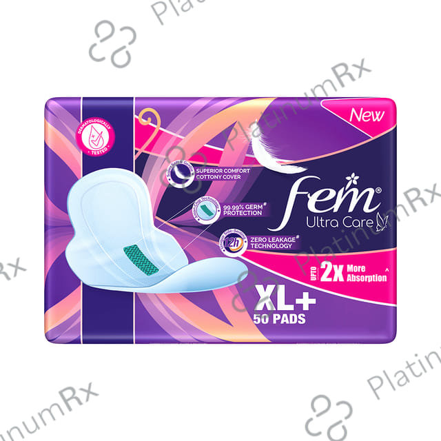 Fem Ultra Care Sanitary Pads XL+ 50 pads