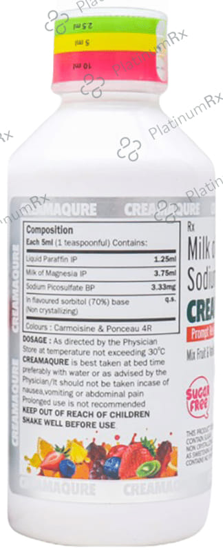 Creamaqure Oral Suspension Mix Fruit & Vanilla Sugar Free