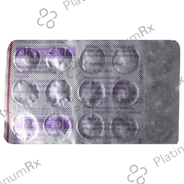 Aztor 20mg Tablet 15s