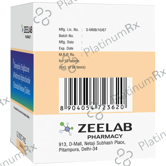 Glynet PM 2/500/15mg Tablet ER 10s