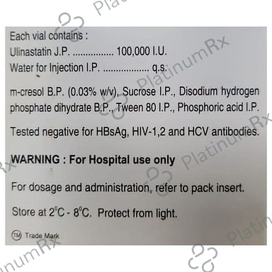 U Tryp 100000IU Injection 1s