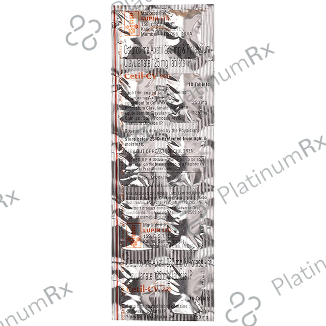 Cetil CV 250/125mg Tablet 10s