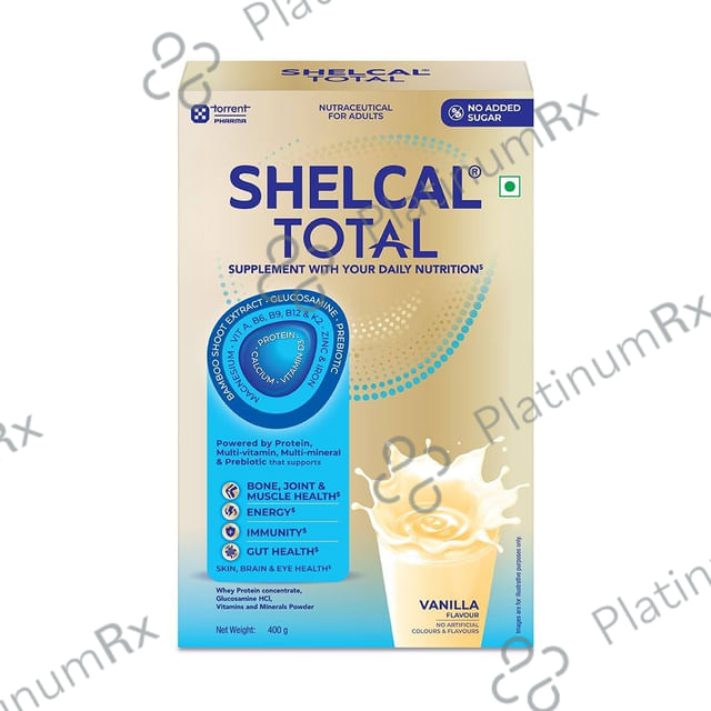 Shelcal Total Caramel Flavour Powder 400gm