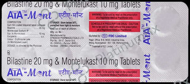 Ata Mont 20/10mg Tablet 10s