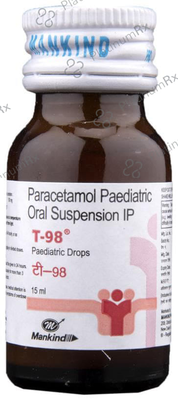 T 98 100mg Paediatric Drops 15ml