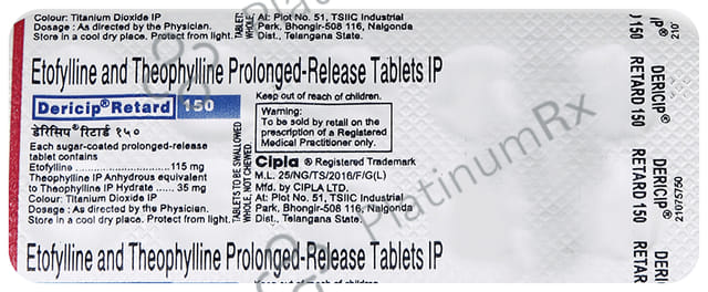 Dericip 150mg Retard PR Tablet 10s