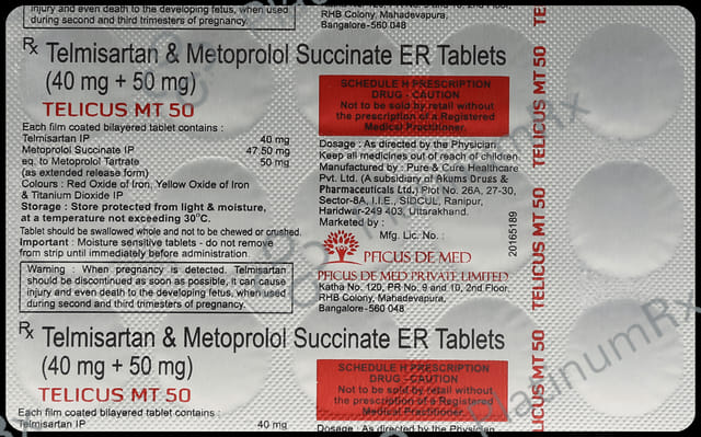Telicus MT 40/50mg Tablet 15s