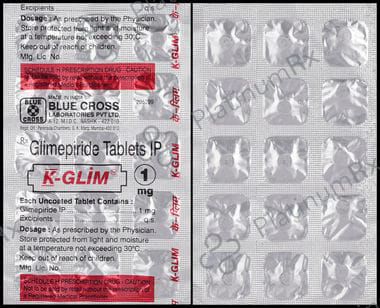K Glim 1mg Tablet 15s