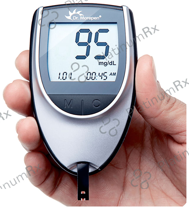 Dr Morepen BG 03 Gluco One Blood Glucose Monitoring System (Only Glucometer) Unit 1s