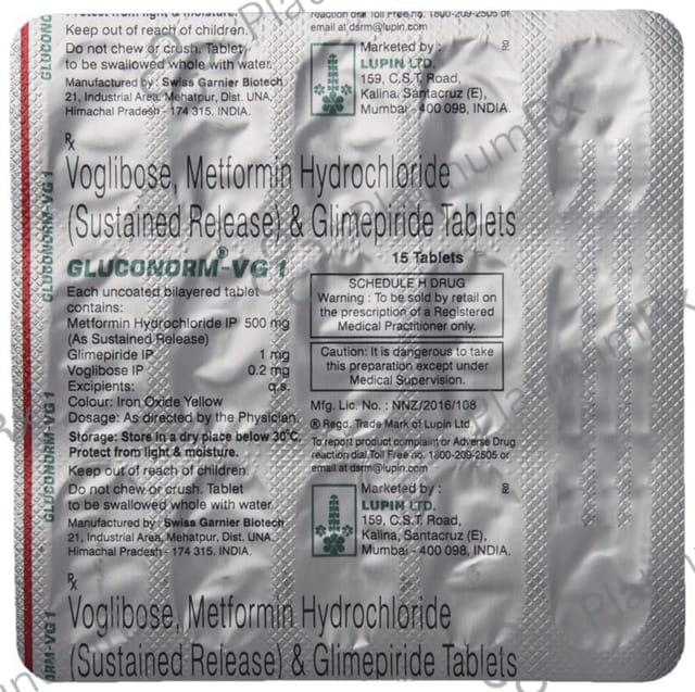 Gluconorm VG 1 Tablet SR