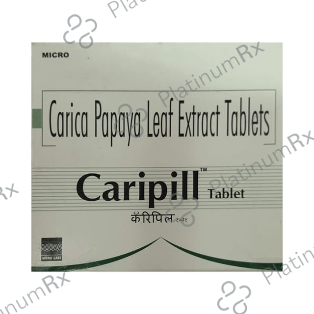 Caripill Carica 1100mg Papaya Leaf Extract Tablet 15s