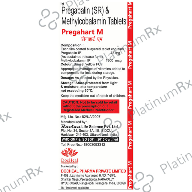 Pregahart M Tablet SR