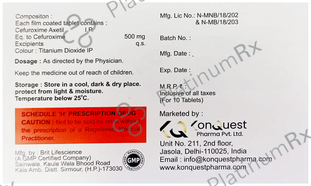 Konxime 500 Tablet