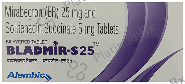 Bladmir S 25/5mg Tablet ER 10s
