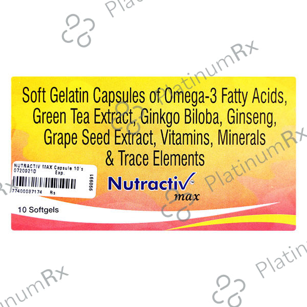 Nutractiv Max Capsule 10s