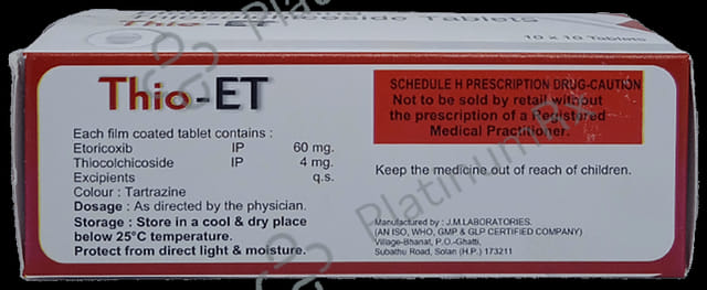 Thio ET 60/4mg Tablet 10s