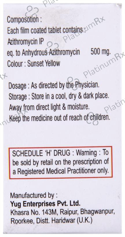 Aziyug 500mg Tablet 3s