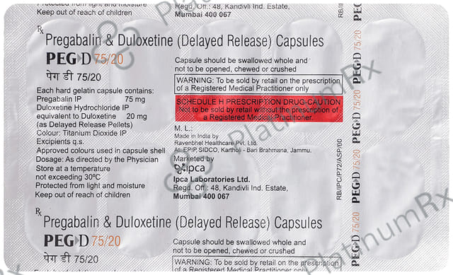 Peg D 75mg/20mg Capsule