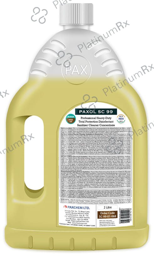 Paxol Premium SC 99 Professional Heavy-Duty Total Protection Disinfectant Sanitizer Cleaner Concentrate