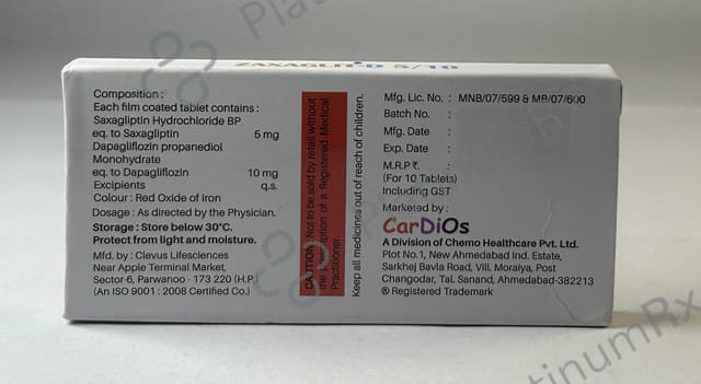 Zaxaglit D 5/10mg Tablet 10s