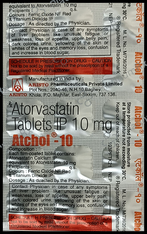 Atchol 10mg Tablet 15s