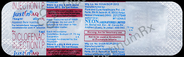 Justin AQ 75mg Injection 1ml