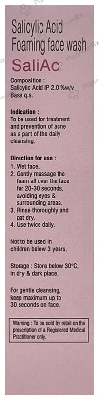 Saliac 2% Face Wash 60ml