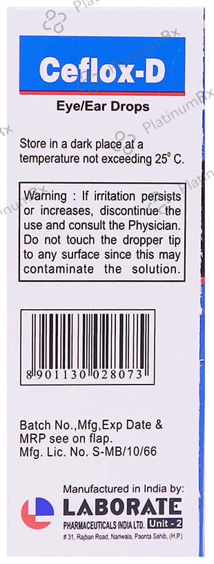 Ceflox D Eye/Ear Drop 10ml