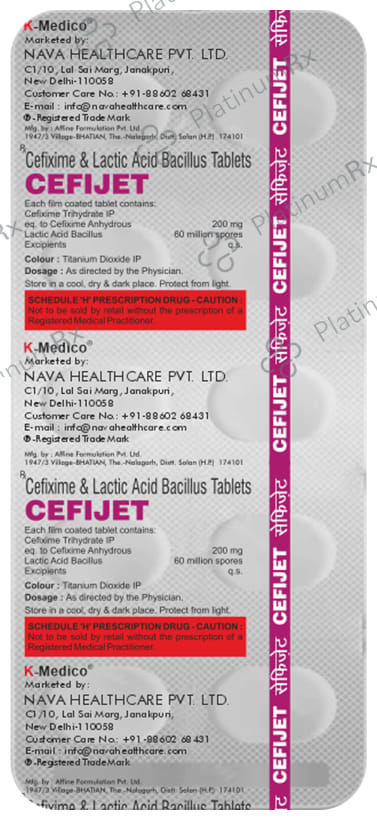 Cefijet Tablet 10s