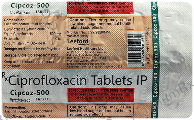Cipcoz 500mg Tablet