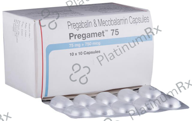 Pregamet 75mg/750mcg Capsule 10s