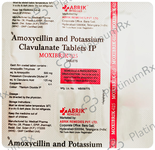 Moxibrik 500/125mg Tablet 6s