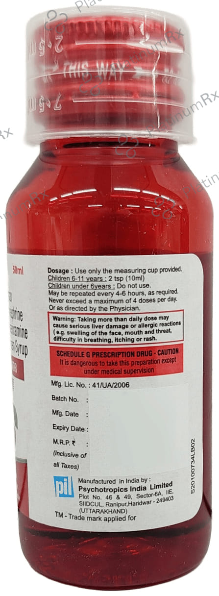 Cheridryl 2/10/5mg Junior Syrup 50ml