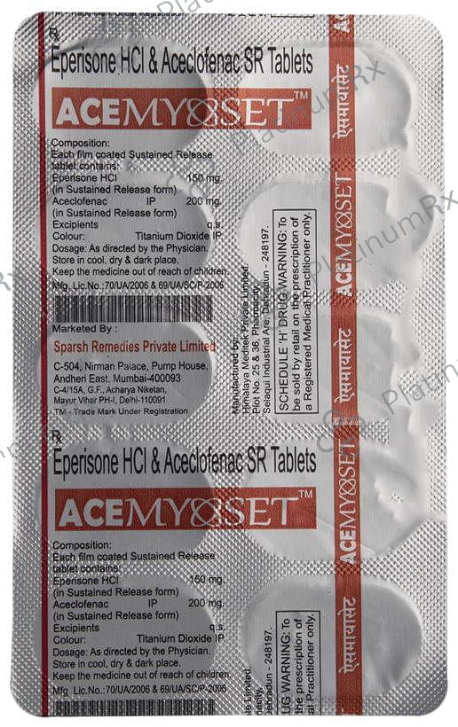 Acemyoset Tablet SR
