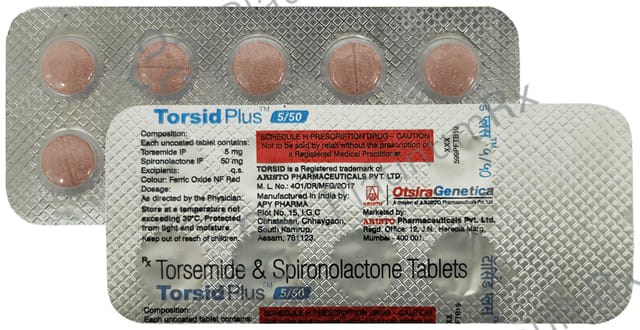 Torsid Plus 50/5mg Tablet 10s
