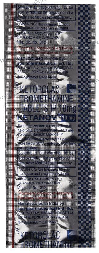 Ketanov 10mg Tablet 10s