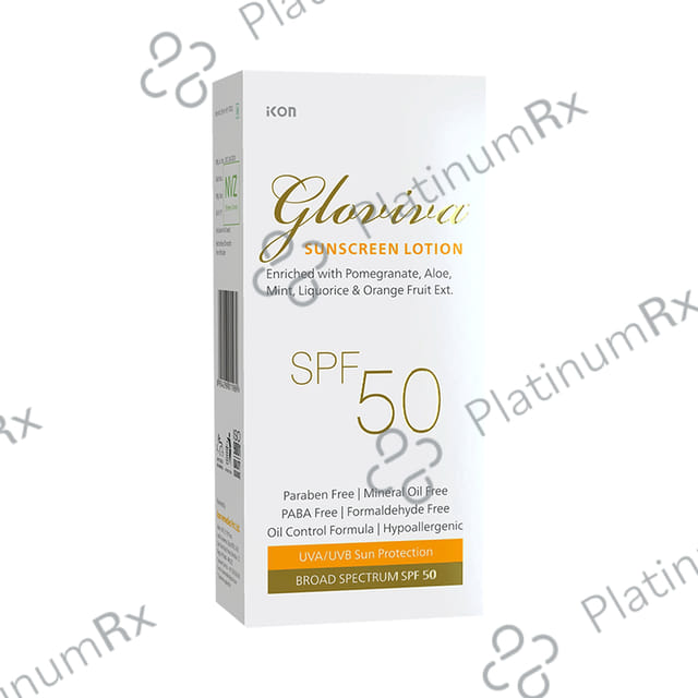 Gloviva SPF 50 Sunscreen Lotion 2x50ml