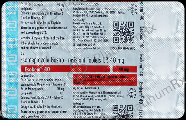 Esokem 40mg Tablet 15s