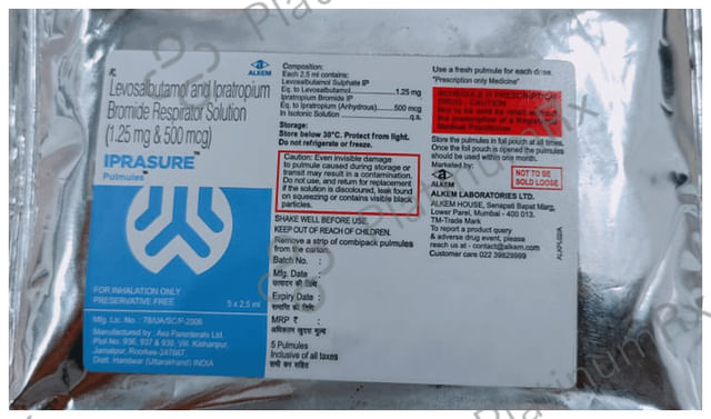Iprasure Pulmules 500mcg/1.25mg Solution 2.5ml 5s