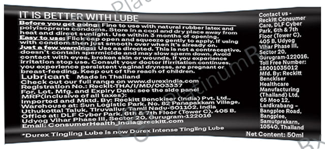 Durex Water-Based Lube - Tingling Gel