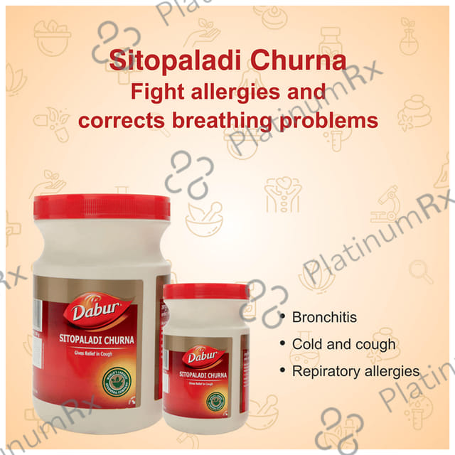 Dabur Sitopaladi Churna - Relieves Cold & Allergies 100 gm
