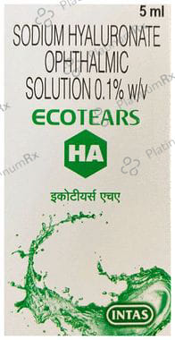 Ecotears HA 0.1% Ophthalmic Solution 5ml