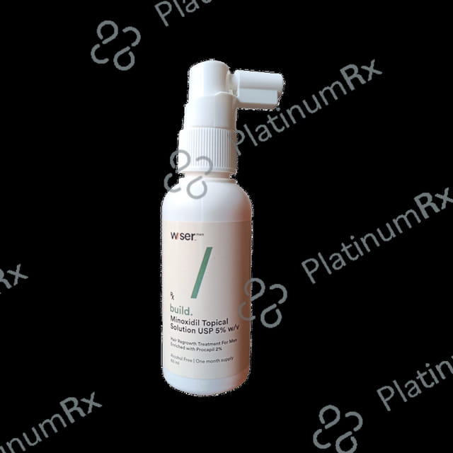 Wiser Men Build Minoxidil Topical Solution 60ml