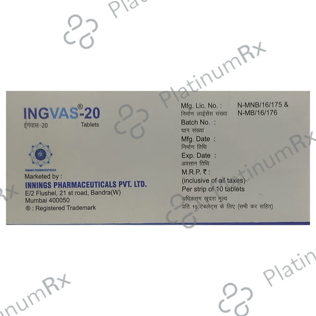 Ingvas 20mg Tablet
